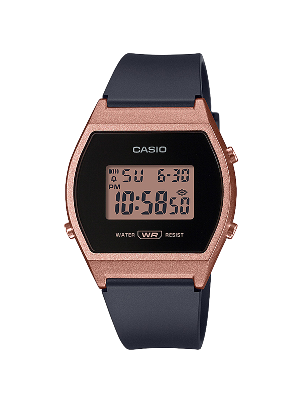 Casio Digital Rose Gold Womens LW204-1A