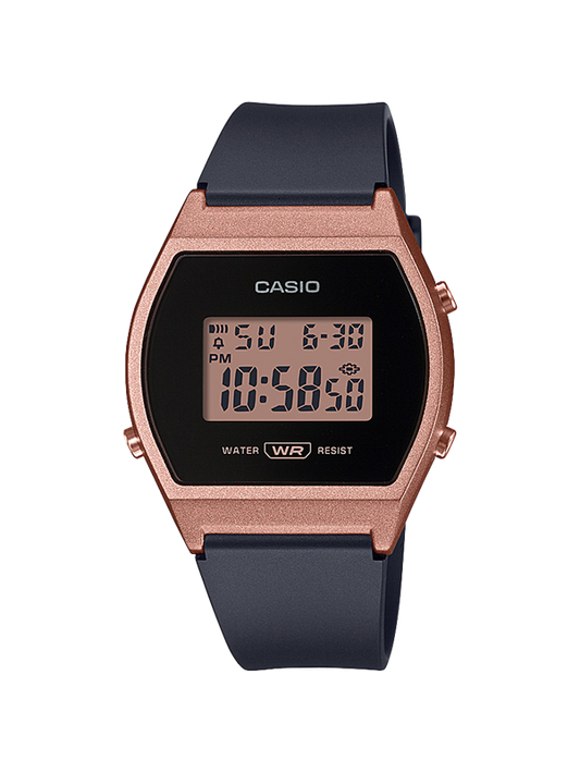 Casio Digital Rose Gold Womens LW204-1A